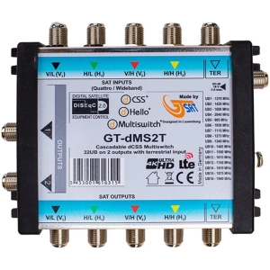 GT-SAT dMS2T Switch T2+S2(32UB,GTWB1,Quattro LNB)