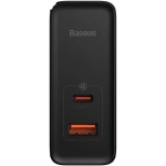 Baseus nabíjačka mobilných zariadení USB+ USB-C 100W +1m kábel čierna