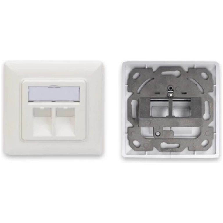 Zásuvka 2x RJ-45 keystone NW-310