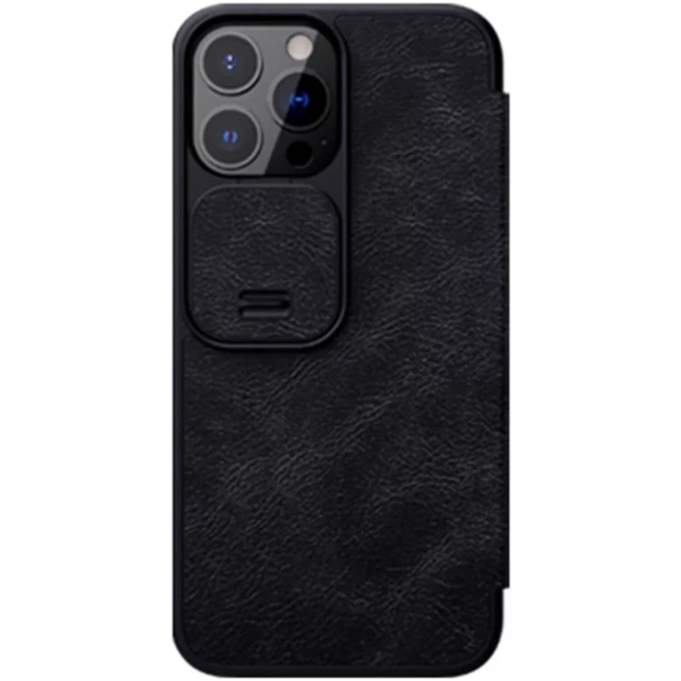 Ochranný kryt Nillkin Qin Leather Pro pre iPhone 13 PRO Max čierny