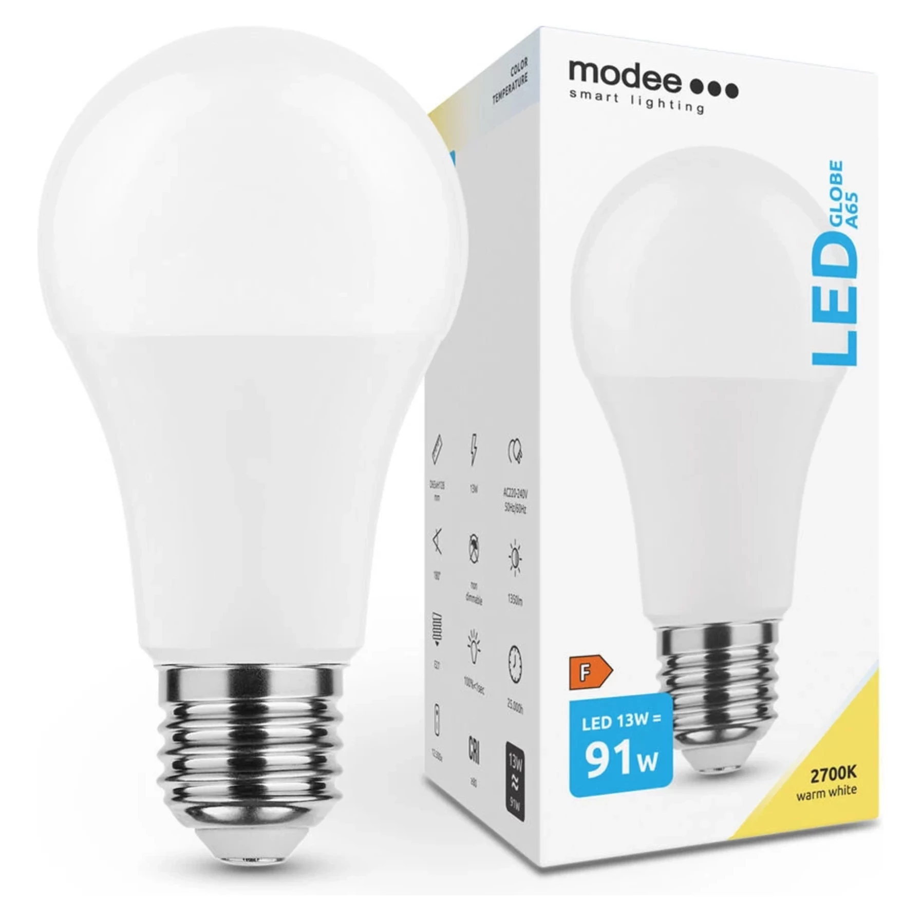 Modee Lighting LED žiarovka E27 13W 2700K A60 (91W) Modee Lighting LED žiarovka E27 13W 2700K A60 (91W)