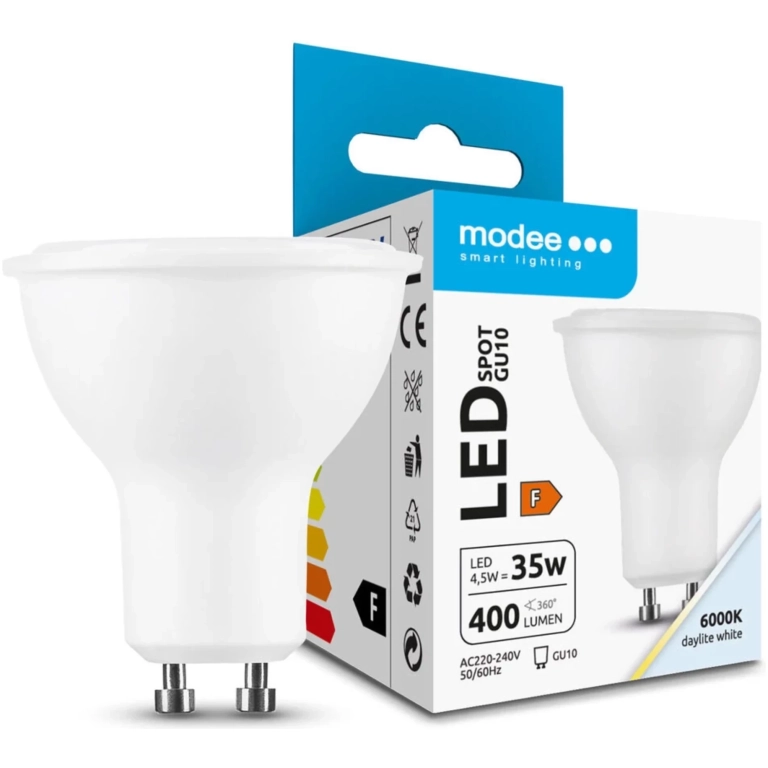 Modee Lighting LED žiarovka GU10 4,5W 6000K