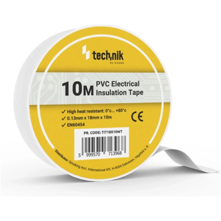 Technik izolačná páska 0,13mm x 18mm x 10m biela