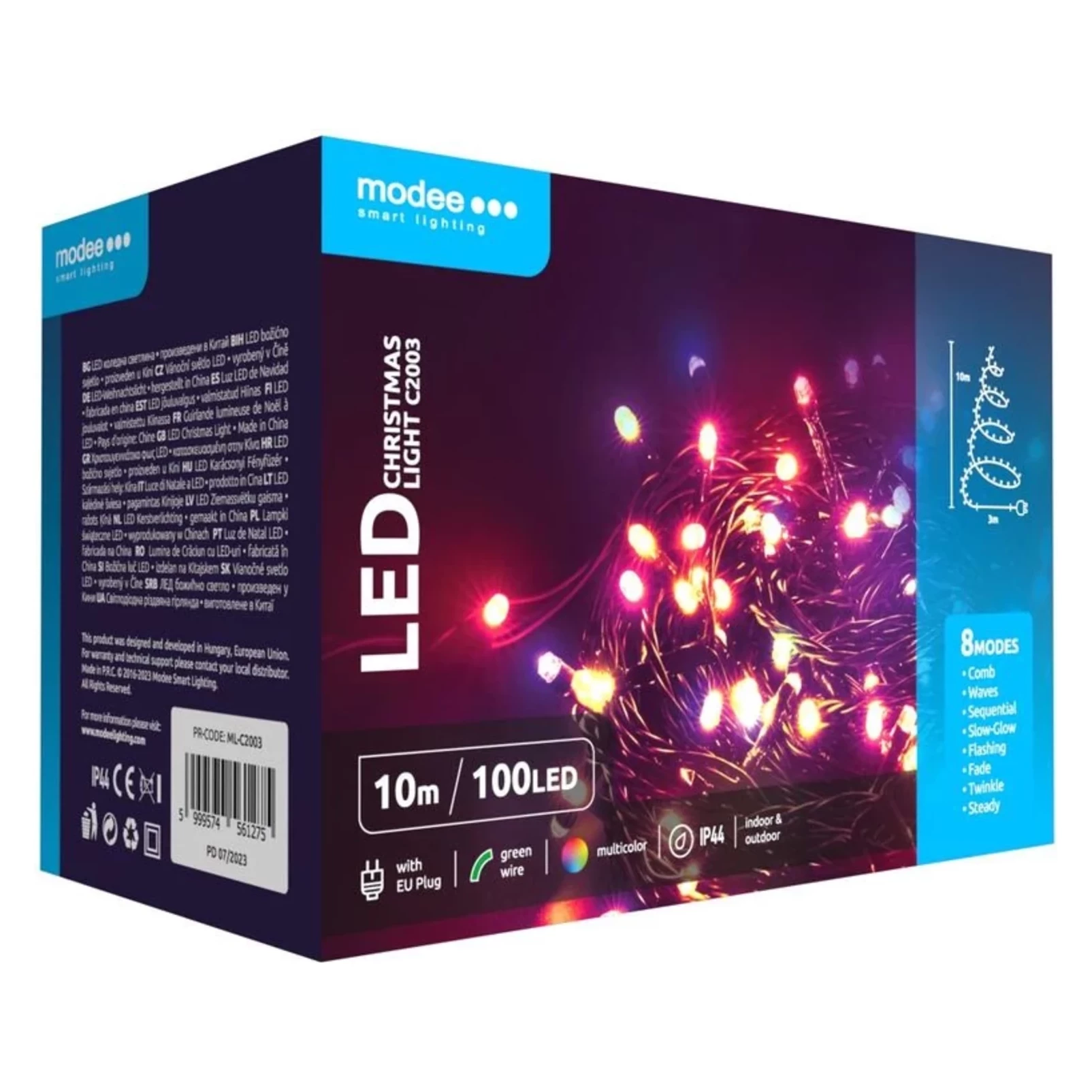 Modee Lighting LED vianočná reťaz 100 LED 10m multicolor Modee Lighting LED vianočná reťaz 100 LED 10m multicolor