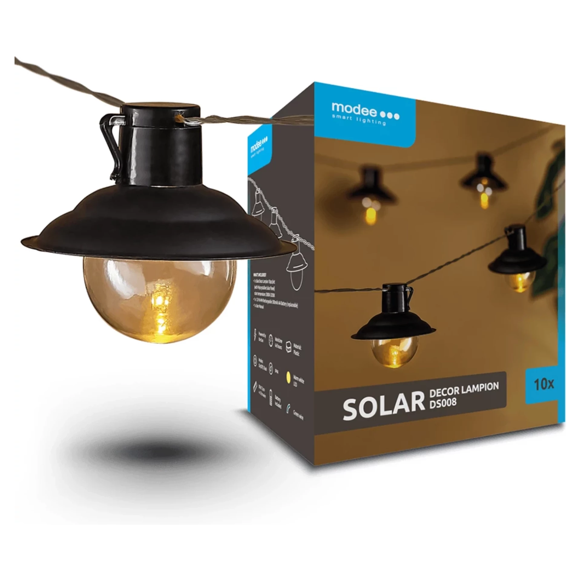 Modee solárne svietidlo DS008 10ks 4,7m Modee solárne svietidlo DS008 10ks 4,7m