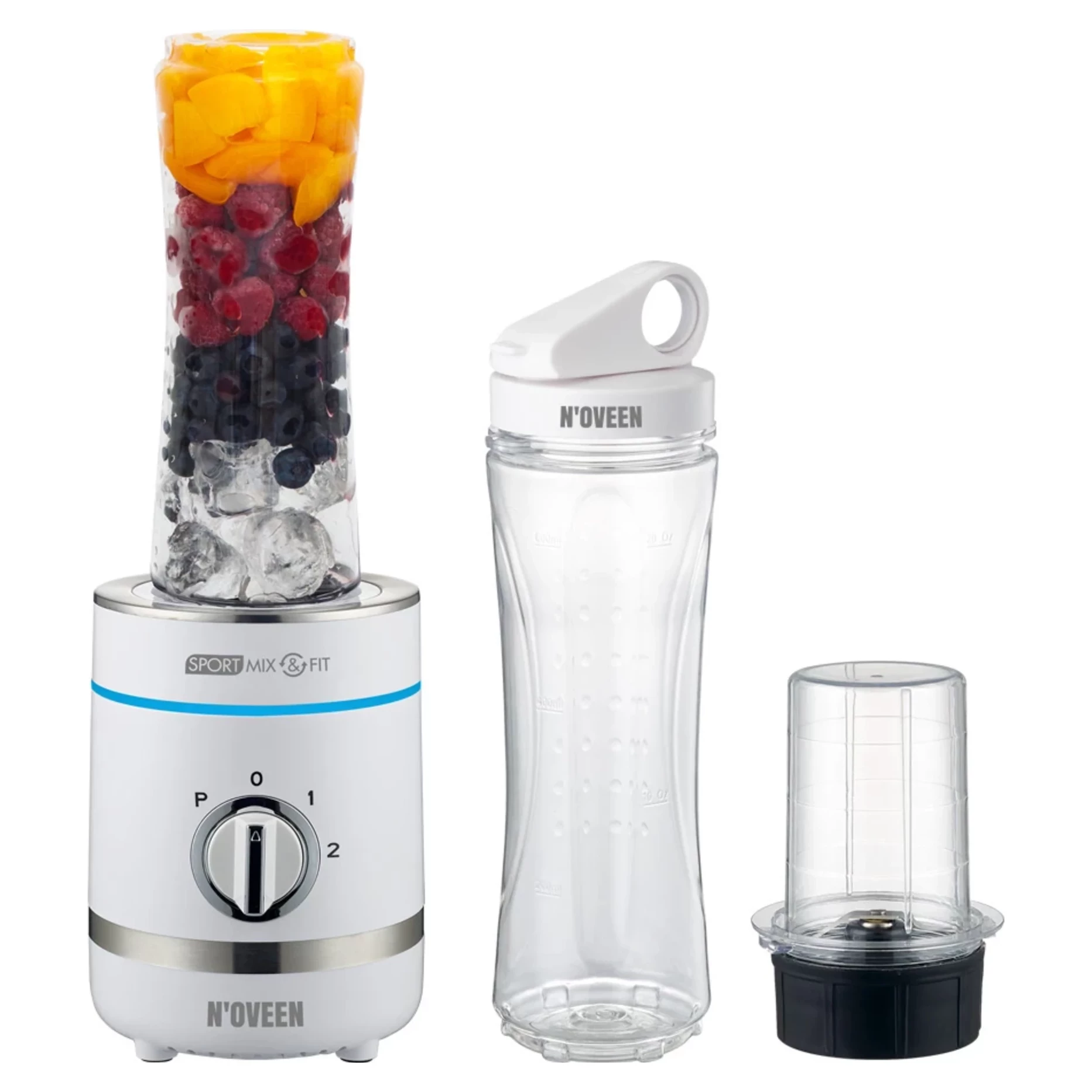 NOVEEN Sport Mix & Fit SB1100 Xline smoothie mixér biely NOVEEN Sport Mix & Fit SB1100 Xline smoothie mixér biely