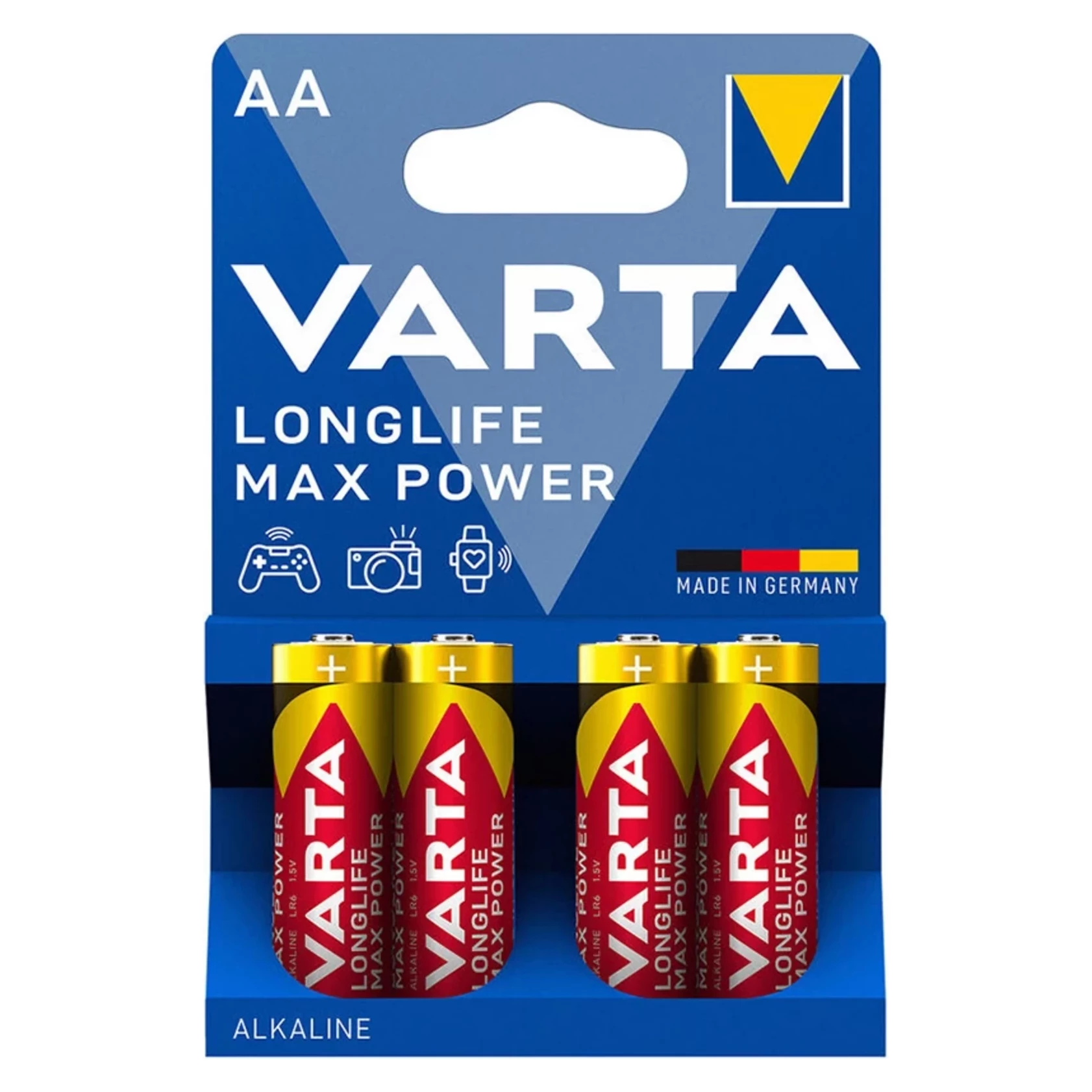 VARTA MAX POWER alkalické batérie 4 ks AA VARTA MAX POWER alkalické batérie 4 ks AA