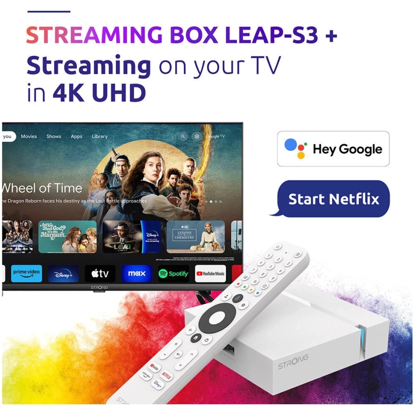 Strong LEAP-S3+ V2 biely 4K Google TV box