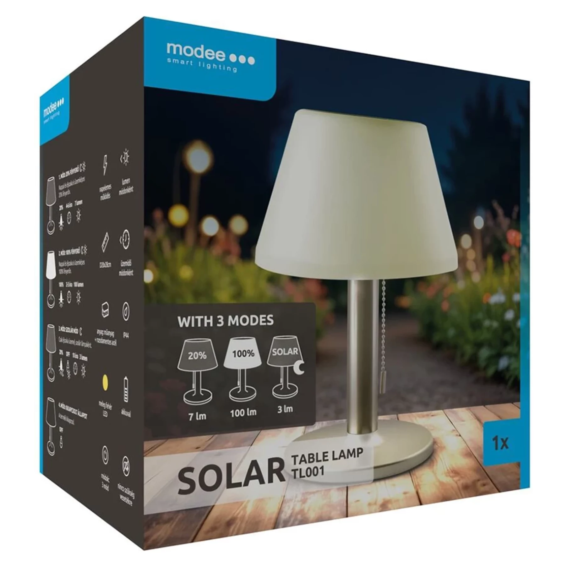 Modee solárne svietidlo TL001 stolná lampa Modee solárne svietidlo TL001 stolná lampa