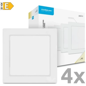 Modee LED stropný panel štvorec 18W 4000K biely 1980 lumenov 4ks