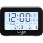 Adler AD 1196 hodiny s budíkom biele