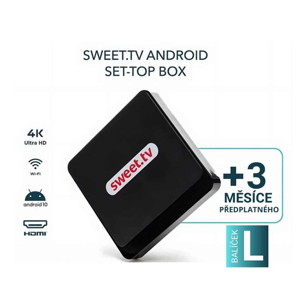 sweet.TV CZ Android TV BOX + 3M balik L 1 sweet.TV CZ Android TV BOX + 3M balik L