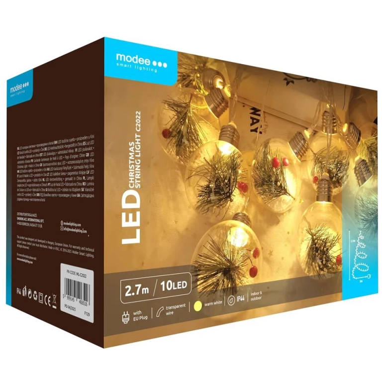 Modee Lighting LED dekorácia 10 LED 3 m teplá biela