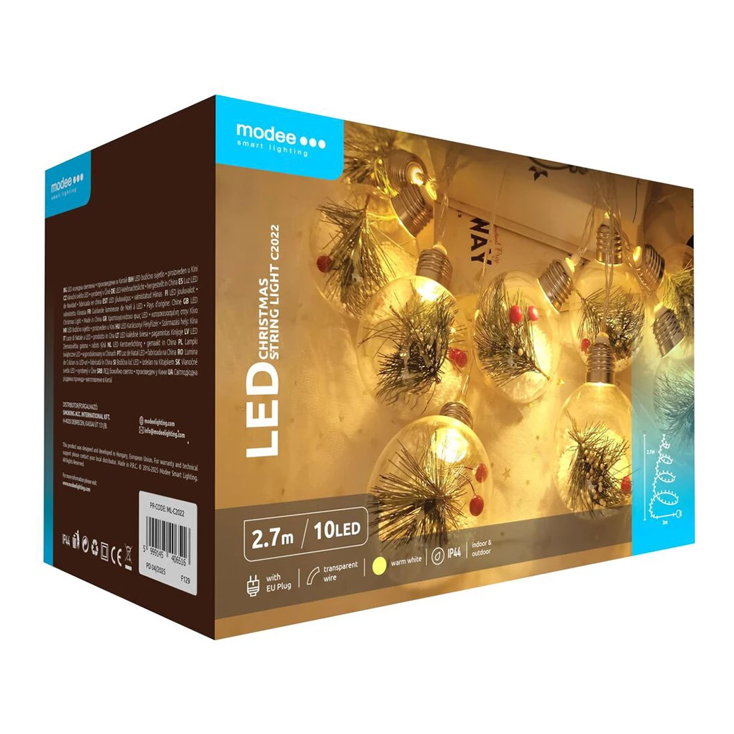 Modee Lighting LED dekorácia 10 LED 3 m teplá biela Modee Lighting LED dekorácia 10 LED 3 m teplá biela