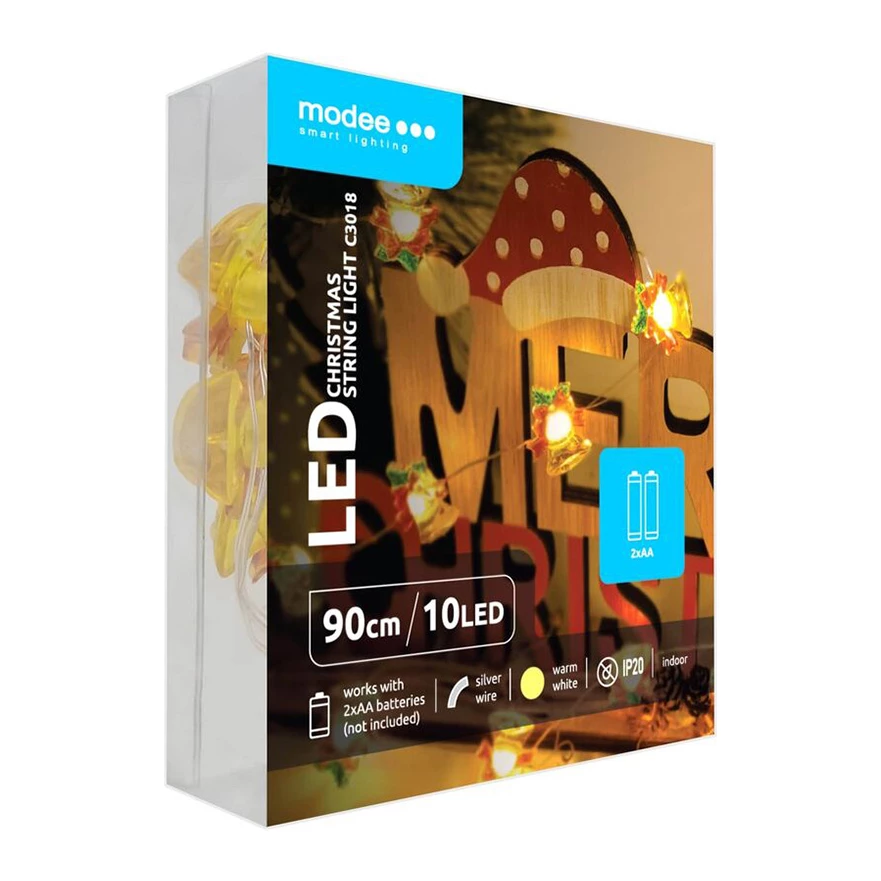 Modee Lighting LED dekorácia 10 LED 90cm zvončeky Modee Lighting LED dekorácia 10 LED 90cm zvončeky