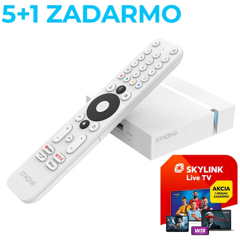 Strong LEAP-S3+ V2 biely 4K Google TV box 5+1 GRATIS