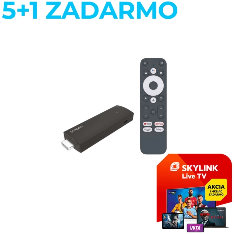 STRONG SRT41 Google TV 4K UHD stick 5+1 GRATIS