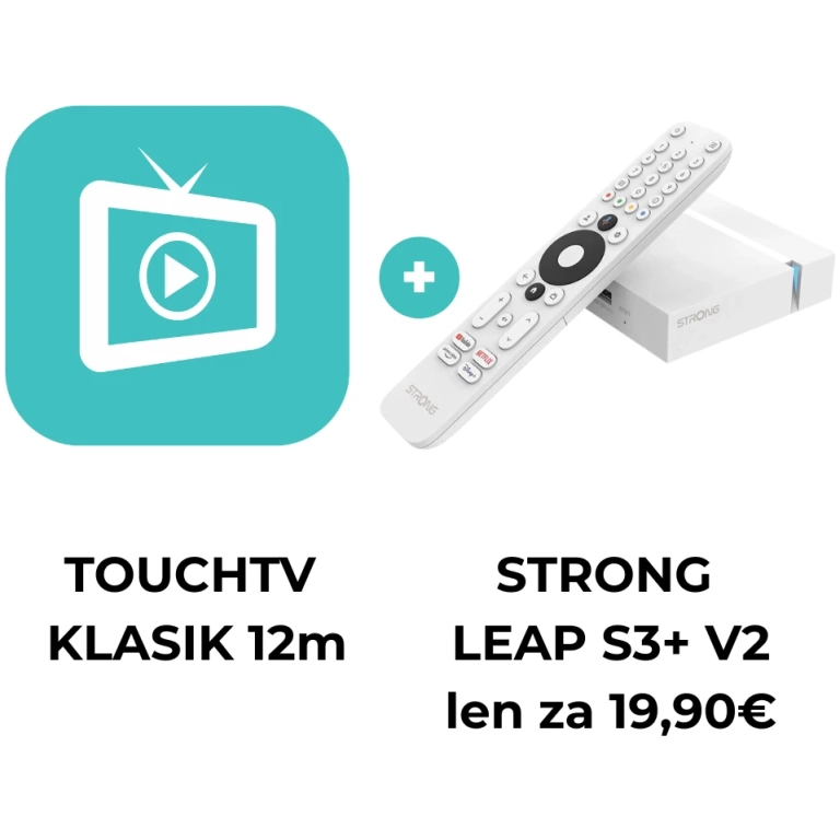 touchTV KLASIK 12 mesiacov + LEAP-S3+ V2 za 19,90€