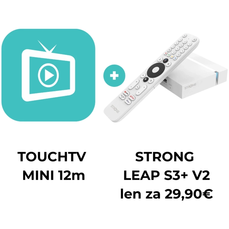 touchTV MINI 12 mesiacov + LEAP-S3+ V2 za 29,90€