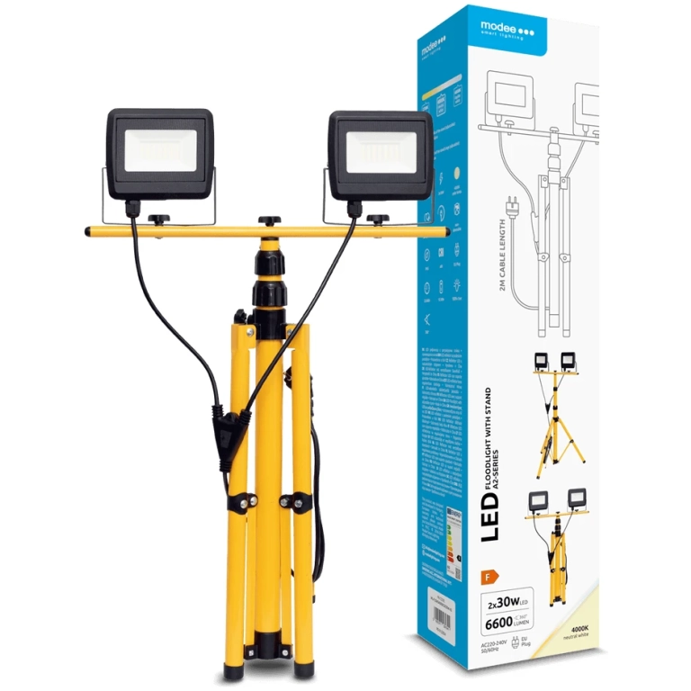 Modee LED pracovné svetlo 2x30W, 120°, 4000K, 6600lm