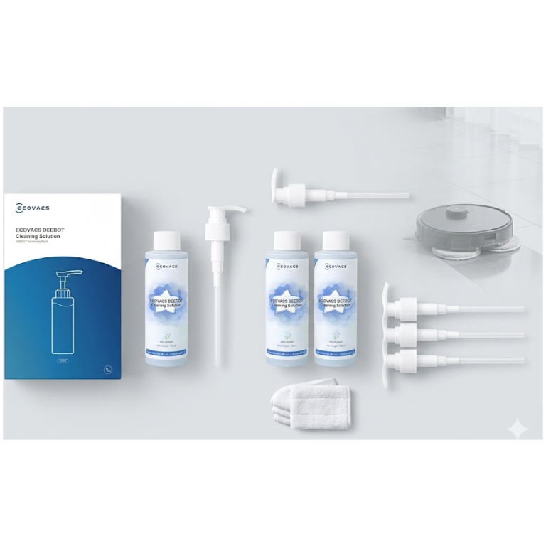 ECOVACS DEEBOT univerzálny čistiaci prostriedok pre 2v1 robotické vysávače, fľaša 110 ml 3 ECOVACS DEEBOT univerzálny čistiaci prostriedok pre 2v1 robotické vysávače, fľaša 110 ml