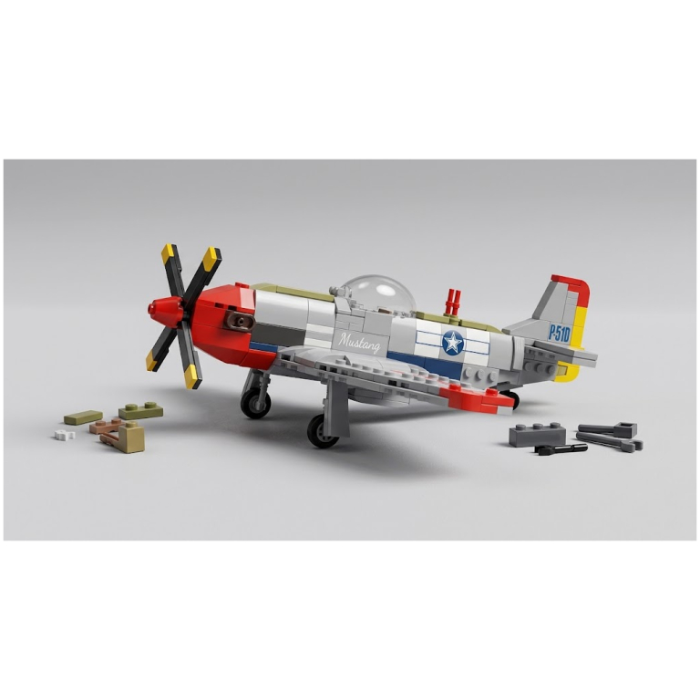 Mould King stabebnica lietadlo P-51D Mustang