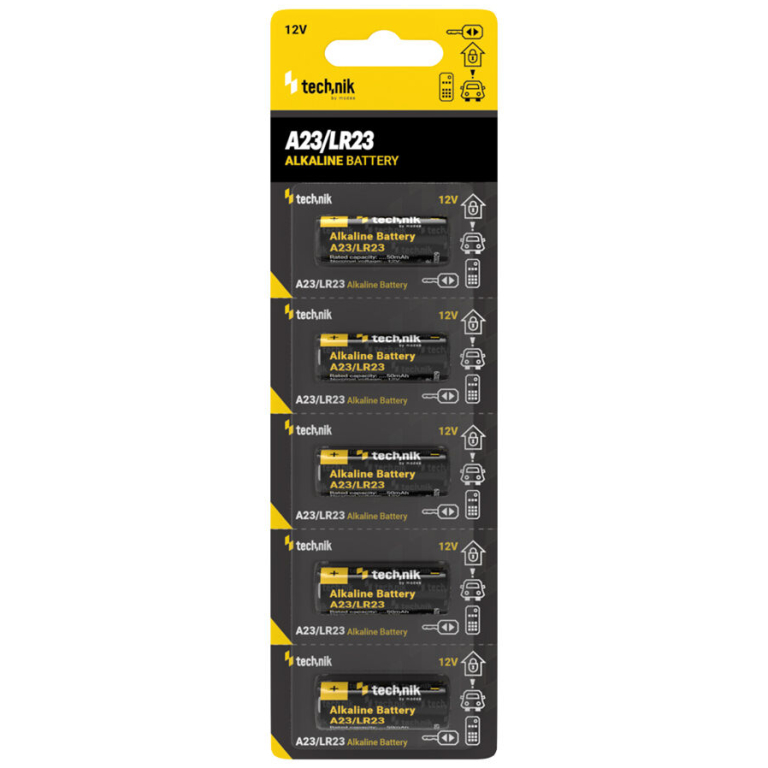 Technik alkalická batéria V23GA 12V 5ks