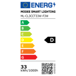 Modee LED stropné svietidlo s ventilátorom CL3CCT F3W 33W 4600lumenov D500mm