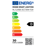 Modee LED stropné svietidlo s ventilátorom CLRGB F2W 30W 4200lumenov D540mm