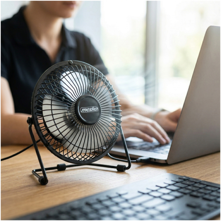 Mesko MS 7322 stolný ventilátor 15cm USB
