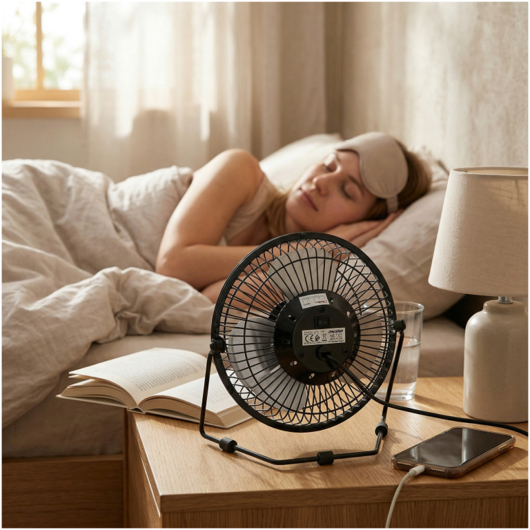 Mesko MS 7322 stolný ventilátor 15cm USB