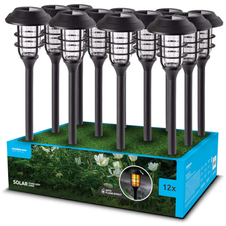 Modee solárne svietidlo GS036 zapichovacie 30cm 1ks RGB