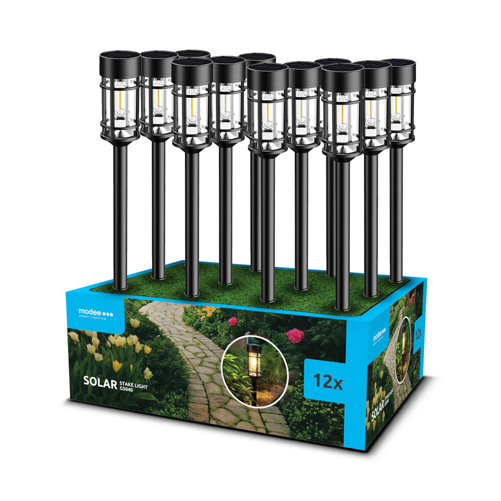 Modee solárne svietidlo GS040 zapichovacie 48cm 1ks 1 Modee solárne svietidlo GS039 zapichovacie 40cm 1ks