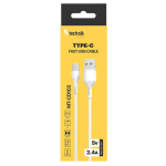 Technik CD104 USB-A/C 1m biela