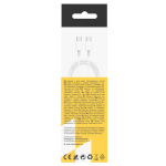 Technik CD105 USB-C/C kábel 60W 1m biely