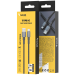 Technik CD104 USB-A/C 1m čierna