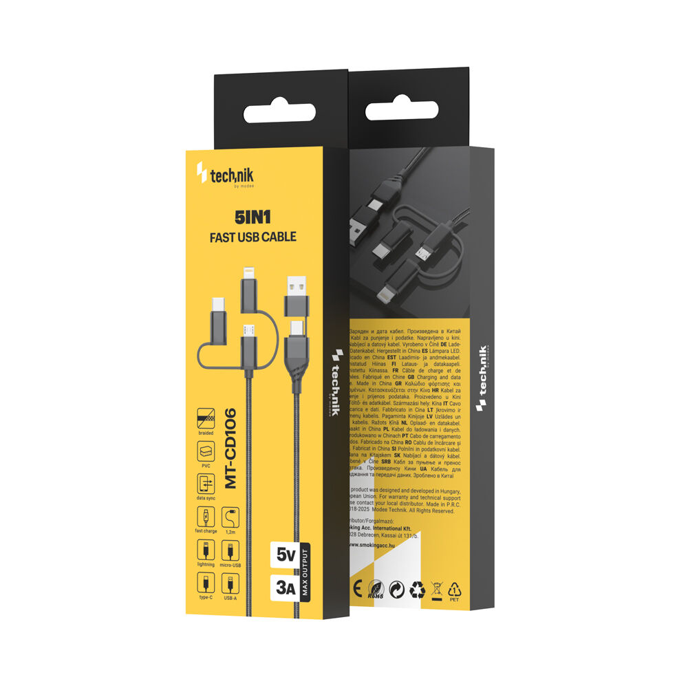 Technik CD106 3v1 USB-C, Lightning, micro USB 1 Technik CD106 3v1 USB-C, Lightning, micro USB