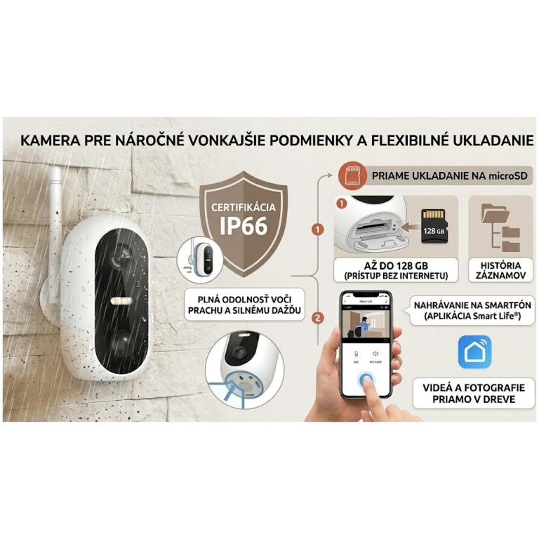 Superior bezdrôtová Full HD kamera so vstavanou batériou