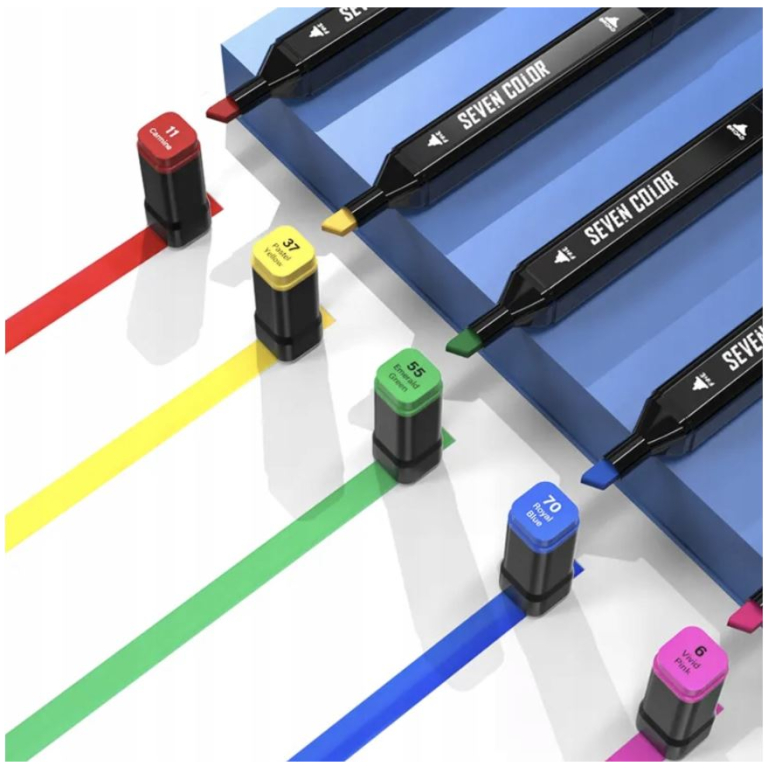 Extralink sada fixiek 120 farieb, obojstranné 13 Extralink sada fixiek 120 farieb, obojstranné