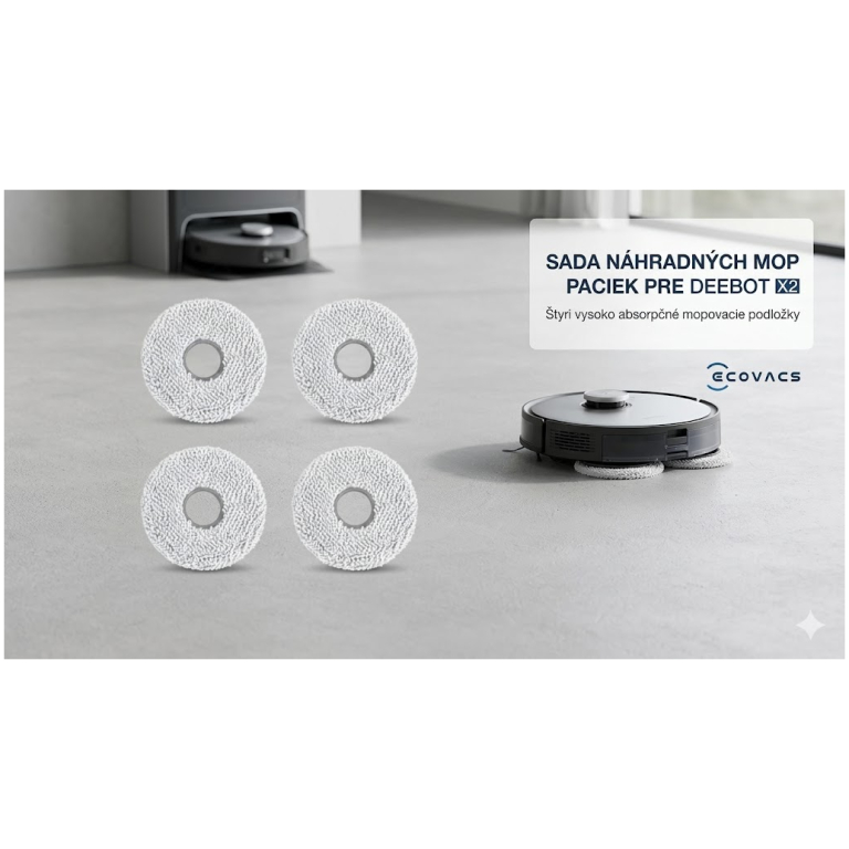 ECOVACS prateľné mopovacie handričky DEEBOT X5 OMNI, 2 páry