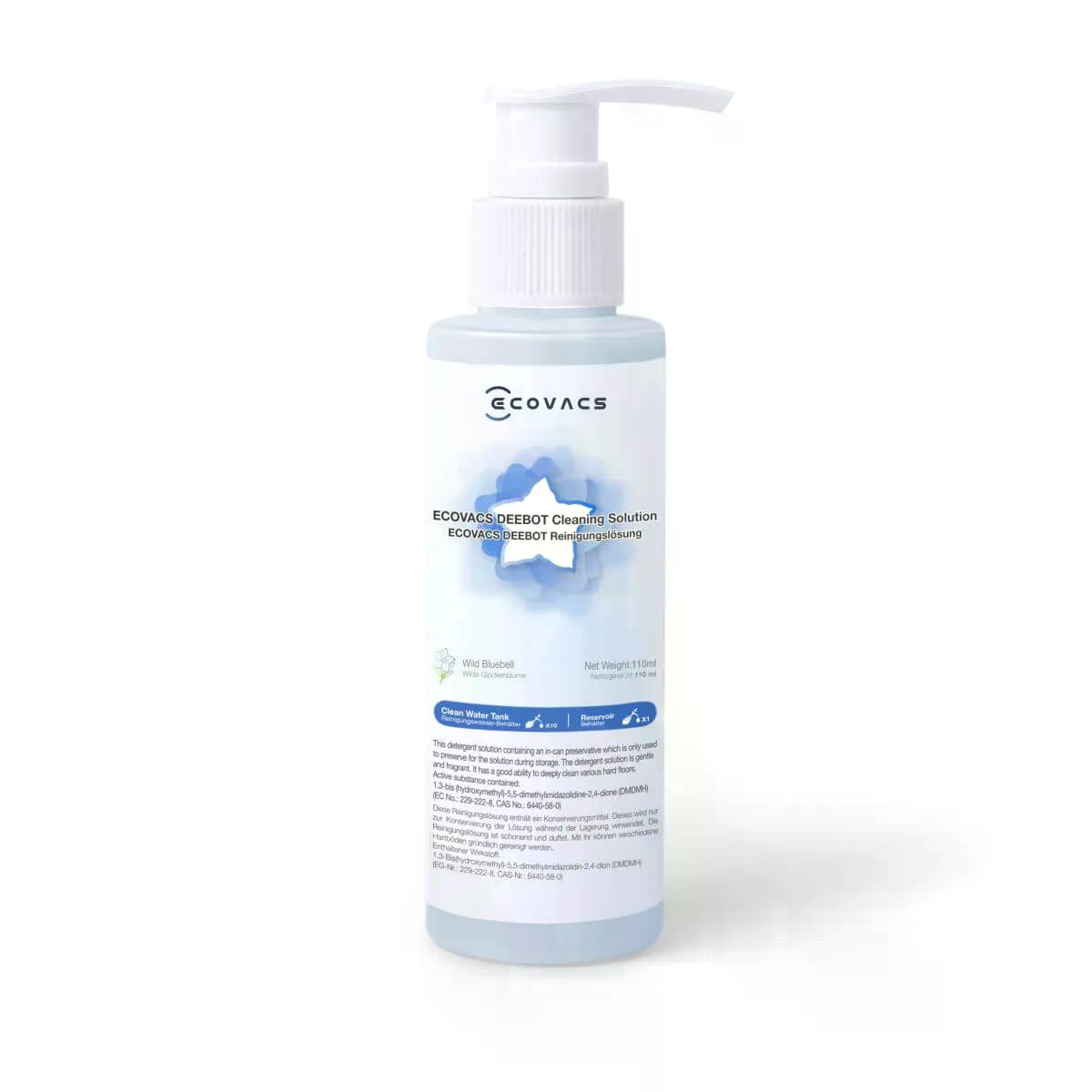 ECOVACS DEEBOT univerzálny čistiaci prostriedok pre 2v1 robotické vysávače, fľaša 110 ml 1 ECOVACS DEEBOT univerzálny čistiaci prostriedok pre 2v1 robotické vysávače, fľaša 110 ml