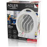 Adler AD 7728 teplovzdušný ventilátor biely