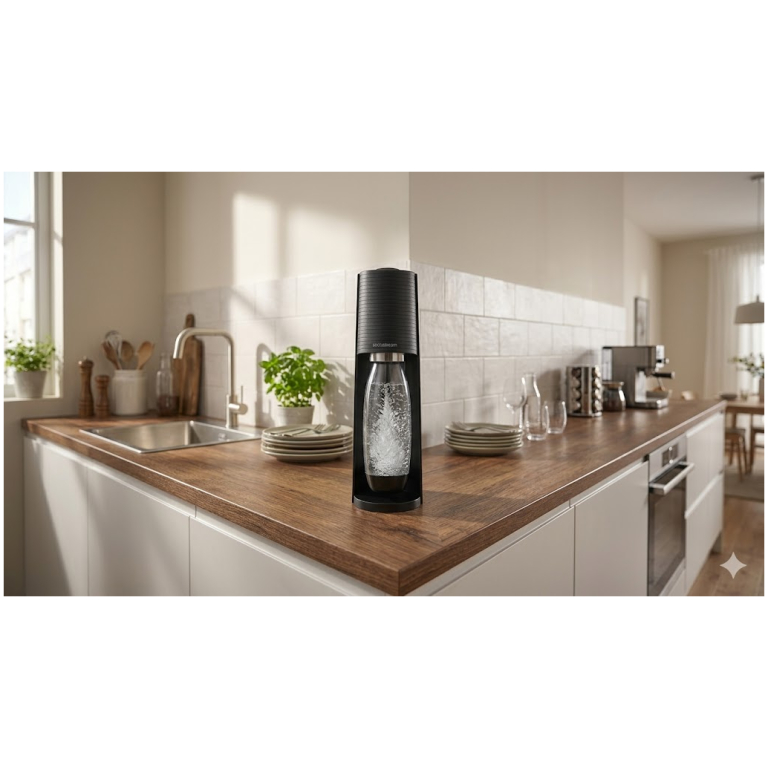 SodaStream Terra Black + 1l fľaša + bombička čierna