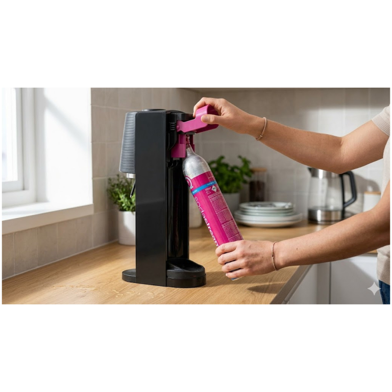 SodaStream Terra Black + 1l fľaša + bombička čierna