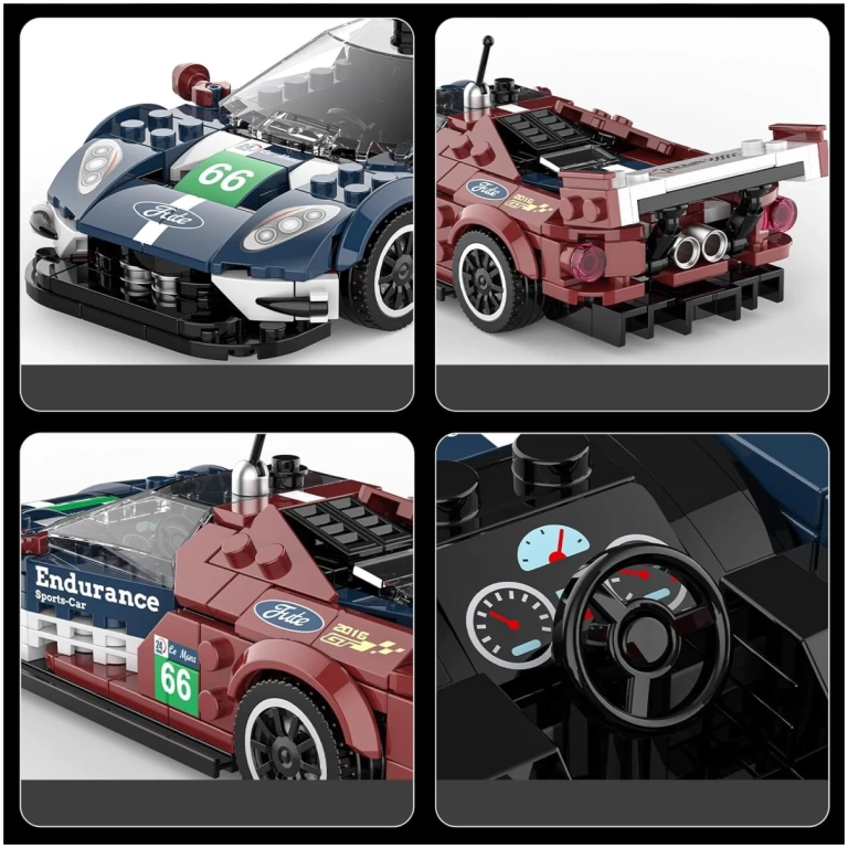 Mould King stabebnica športové auto LeMans Endurance Racing car 4 Mould King stabebnica športové auto LeMans Endurance Racing car