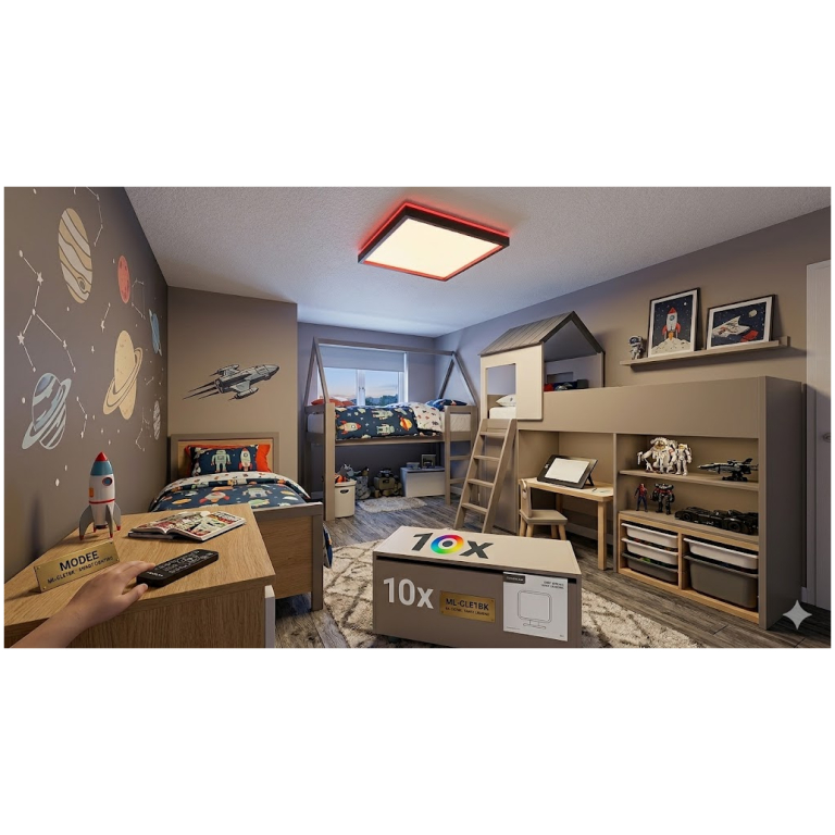 Modee LED stropné svietidlo CLB3BK 40+10W 3CCT+RGB 3000lumen čierny lem 7 Modee LED stropné svietidlo CLB3BK 40+10W 3CCT+RGB 3000lumen čierny lem