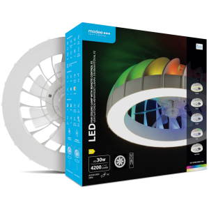 Modee LED stropné svietidlo s ventilátorom CLRGB F2W 30W 4200lumenov D540mm