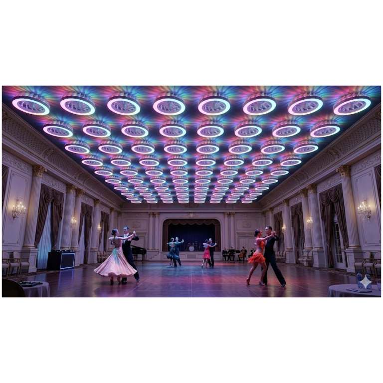 Modee LED stropné svietidlo s ventilátorom CLRGB F2W 30W 4200lumenov D540mm 20 Modee LED stropné svietidlo s ventilátorom CLRGB F2W 30W 4200lumenov D540mm