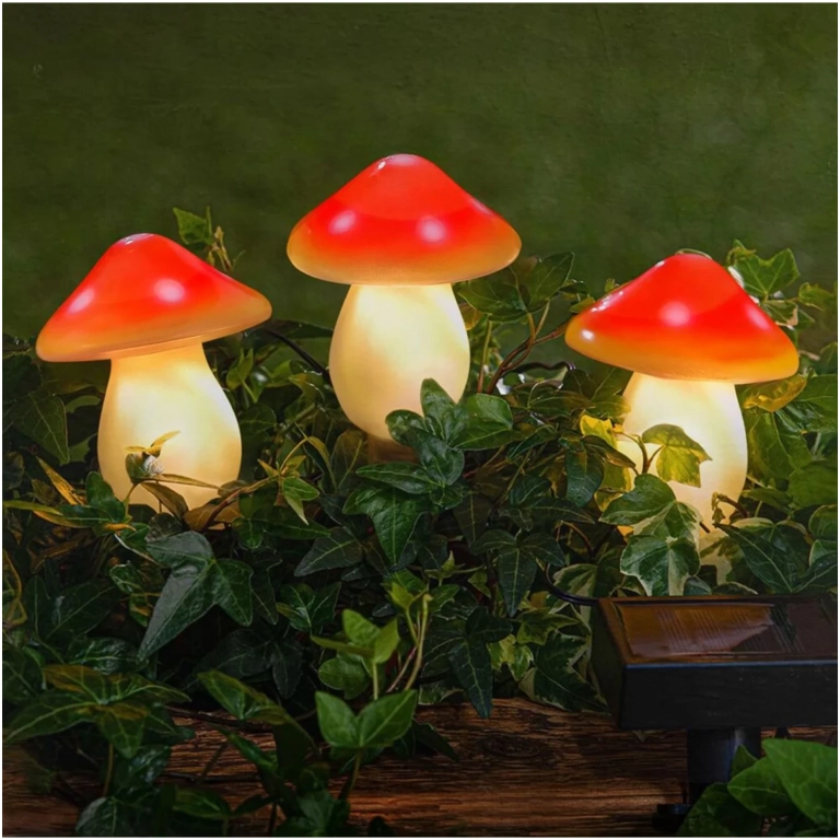 Modee solárne svietidlo DS006 hríby 3ks