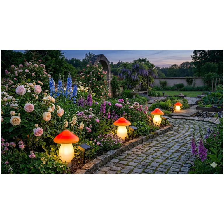 Modee solárne svietidlo DS006 hríby 3ks